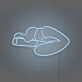 Smoking Lips Neon Seductive Glow with an Edge