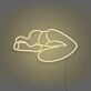 Smoking Lips Neon Seductive Glow with an Edge