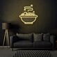 Diner Dirty Dishes Neon Realistic Touch of Americana
