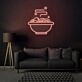 Diner Dirty Dishes Neon Realistic Touch of Americana
