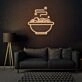 Diner Dirty Dishes Neon Realistic Touch of Americana