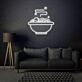 Diner Dirty Dishes Neon Realistic Touch of Americana