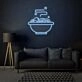 Diner Dirty Dishes Neon Realistic Touch of Americana