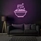 Diner Dirty Dishes Neon Realistic Touch of Americana