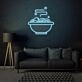Diner Dirty Dishes Neon Realistic Touch of Americana
