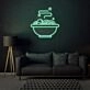 Diner Dirty Dishes Neon Realistic Touch of Americana