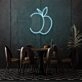 Peach Neon Art Sweet Charm and Juiciness