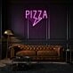 PiZZa Neon Text Classic Italian Delight