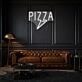 PiZZa Neon Text Classic Italian Delight