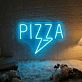 PiZZa Neon Text Classic Italian Delight