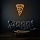 Vertical Piece Of Pizza Neon Unique Foodie Love