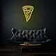Vertical Piece Of Pizza Neon Unique Foodie Love