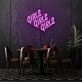Girl Girl Girl Cursive Neon Feminine Charm and Appeal