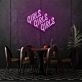 Girl Girl Girl Cursive Neon Feminine Charm and Appeal