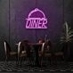 Customize Diner Neon Lettering Classic American Diner Feel