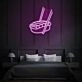 Sushi Neon Delicacies in Radiant Light