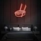 Sushi Neon Delicacies in Radiant Light