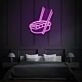 Sushi Neon Delicacies in Radiant Light