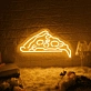 Pizza Slice Neon Celebrating a Slice of Joy