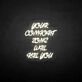 Your comfort zone will kill you neon sign