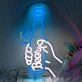 Customize Hand Holding a Beer Bottle Neon Cheers to Good Times