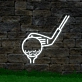 Golf Neon Tee Off to Leisure and Sport