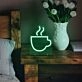 Hot Drink Neon Cozy Comfort in a Warm Glow