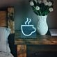 Hot Drink Neon Cozy Comfort in a Warm Glow