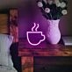 Hot Drink Neon Cozy Comfort in a Warm Glow