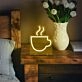 Hot Drink Neon Cozy Comfort in a Warm Glow