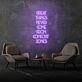 Great Things Never Come From Comfort Zones Neon Sign Pushing Boundaries and Growth