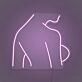 Sexy Woman Side Profile Neon Art Feminine Form Celebrated