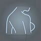 Sexy Woman Side Profile Neon Art Feminine Form Celebrated