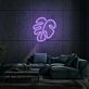Neon Leaf Light Nature's Tranquility in Luminous Form