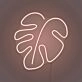 Neon Leaf Light Nature's Tranquility in Luminous Form