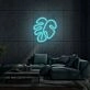Neon Leaf Light Nature's Tranquility in Luminous Form