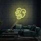 Neon Leaf Light Nature's Tranquility in Luminous Form