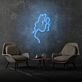 Woman Face Side Profile Aesthetic Neon Artistic Beauty and Grace
