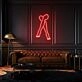 Crossed Legs Neon Elegant and Relaxed Posture
