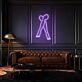 Crossed Legs Neon Elegant and Relaxed Posture