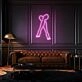 Crossed Legs Neon Elegant and Relaxed Posture