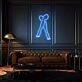 Crossed Legs Neon Elegant and Relaxed Posture