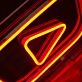 YouTube Neon Icon of Digital Entertainment