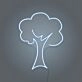 Neon Tree Light Nature and Technology Combined