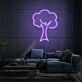 Neon Tree Light Nature and Technology Combined