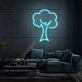 Neon Tree Light Nature and Technology Combined