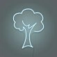 Neon Tree Light Nature and Technology Combined