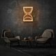 Sand Clock Neon Time Passing Elegantly