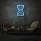 Sand Clock Neon Time Passing Elegantly