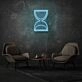 Sand Clock Neon Time Passing Elegantly